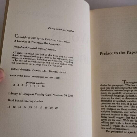 1968 Words and Things by Roger Brown Paperback Vintage Textbook Social Sciences - Picture 5 of 8